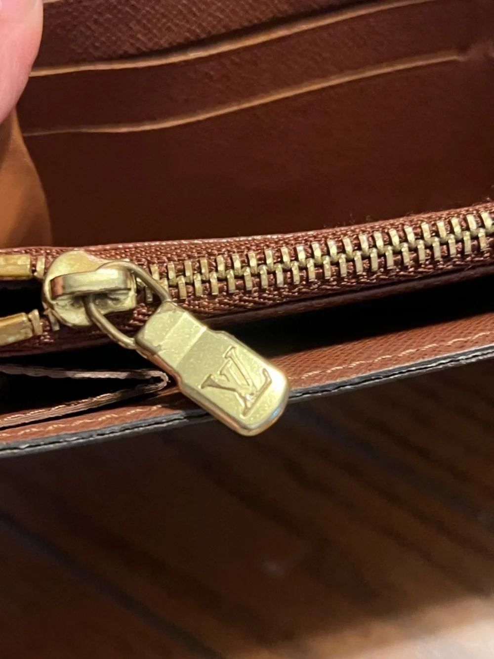 Louis Vuitton Monogram Canvas Long Wallet - Dark Brown Monogram